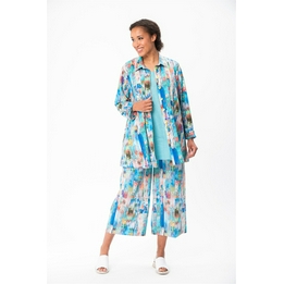 Overview image: Aino Broek Capri Aria Blauw