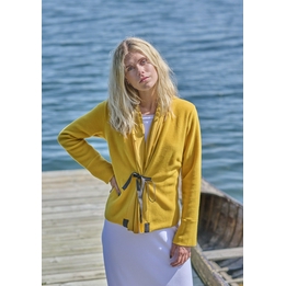 Overview image: Henriette Steffensen Cardigan mix Safraan/Safraan