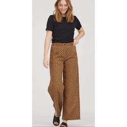 Overview image: LauRie Broek Hilda Loose Camel Zwart