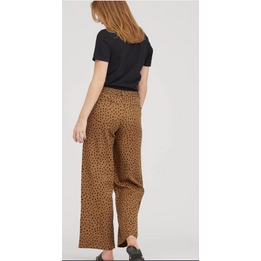 Overview second image: LauRie Broek Hilda Loose Camel Zwart