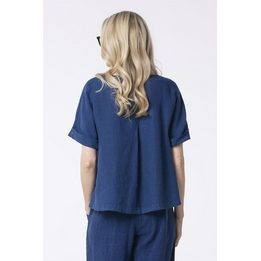 Overview second image: Oska Blouse Vicaare Azure